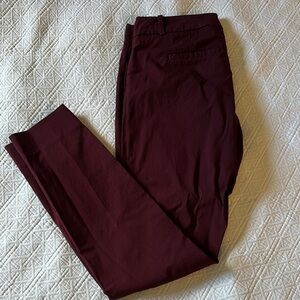 The Limited Red Trousers Slim Tapered Design